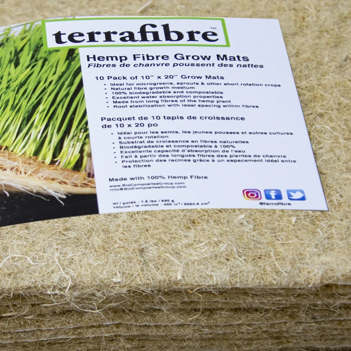 Terrafibre Microgreens Grow Mats 1 Terrafibre Microgreens Grow Mats